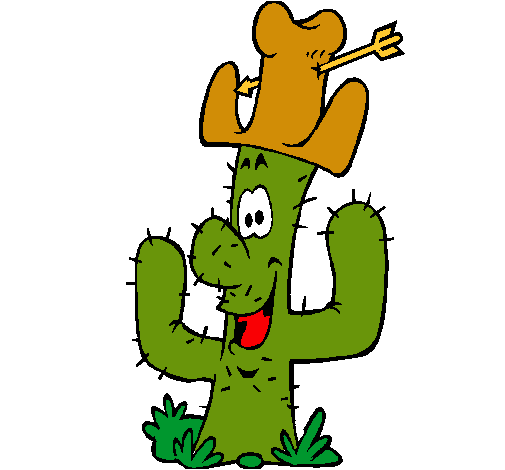 Cactus con sombrero