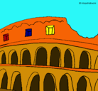 Dibujo Coliseo pintado por JUAN