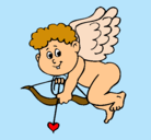 Dibujo Cupido pintado por esteban
