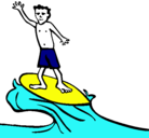 Dibujo Surfista pintado por jordy