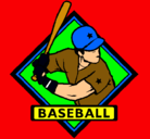 Dibujo Logo de béisbol pintado por leo