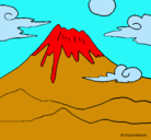 Dibujo Monte Fuji pintado por PAULINAG.