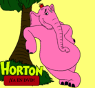 Dibujo Horton pintado por sebas