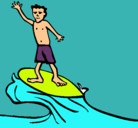 Dibujo Surfista pintado por jacky