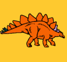 Dibujo Stegosaurus pintado por hugolin