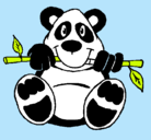 Dibujo Oso panda pintado por Pepa