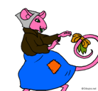 Dibujo La ratita presumida 7 pintado por Esteban
