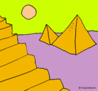 Dibujo Pirámides pintado por lucas