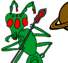 Dibujo Hormiga alienigena pintado por luis