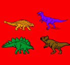 Dibujo Dinosaurios de tierra pintado por mauricio