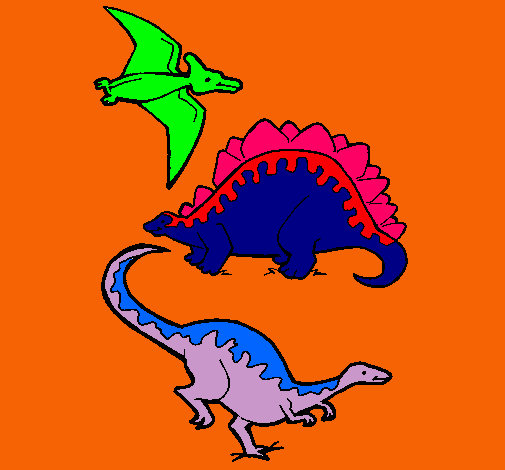 Tres clases de dinosaurios