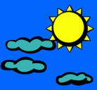 Dibujo Sol y nubes 2 pintado por hector