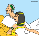 Dibujo César y Cleopatra pintado por cleoycaesar