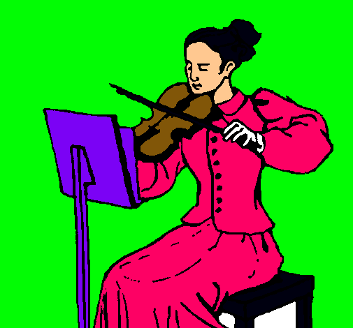 Dama violinista