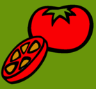 Dibujo Tomate pintado por ashley