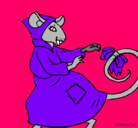 Dibujo La ratita presumida 7 pintado por carla