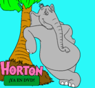 Dibujo Horton pintado por aldana