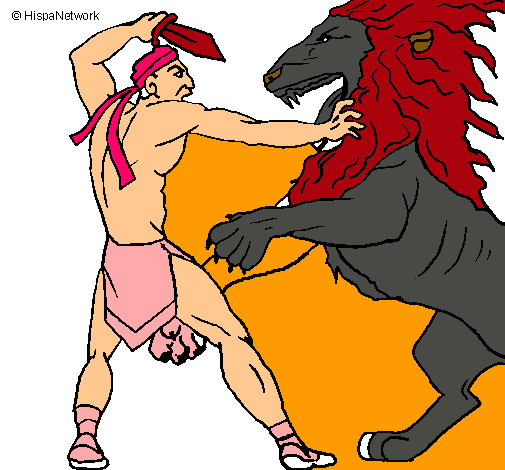 Gladiador contra león