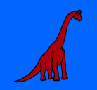 Dibujo Braquiosaurio pintado por sismosaurus