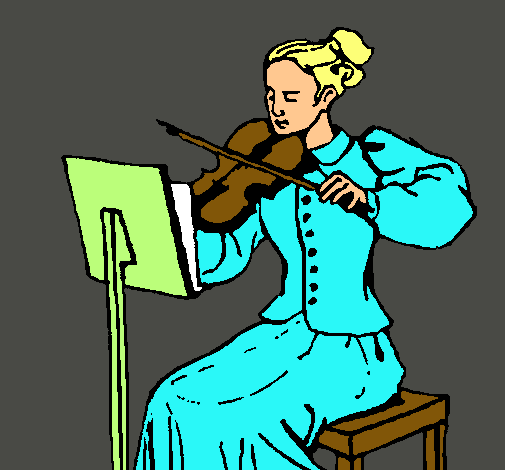 Dama violinista