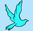Dibujo Paloma de la paz al vuelo pintado por emita09