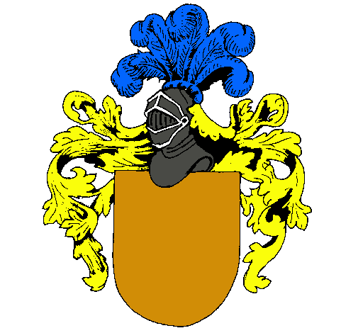 Escudo de armas y casco