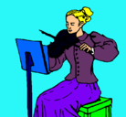 Dibujo Dama violinista pintado por FATIMA
