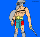 Dibujo Gladiador pintado por mayanin