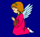 Dibujo Ángel orando pintado por mayra.xd