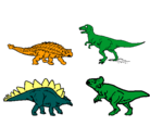 Dibujo Dinosaurios de tierra pintado por TIAGO