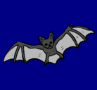 Dibujo Murciélago volando pintado por ana