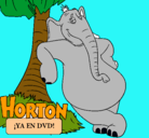 Dibujo Horton pintado por sally