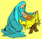 Dibujo Nacimiento del niño Jesús pintado por kamilitahx