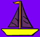 Dibujo Barco velero pintado por joel