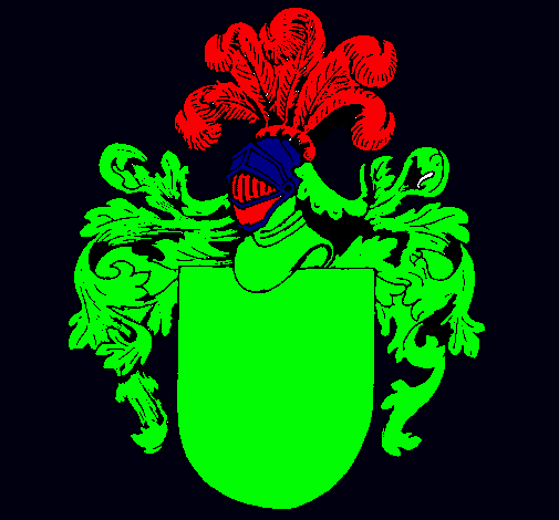 Escudo de armas y casco