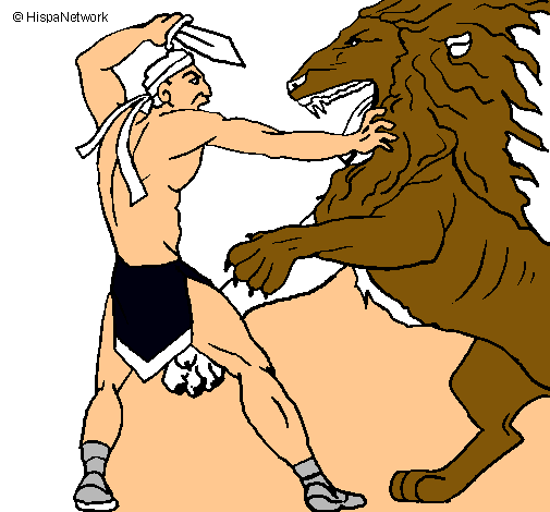 Gladiador contra león