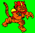 Dibujo Jugador tigre pintado por carlos