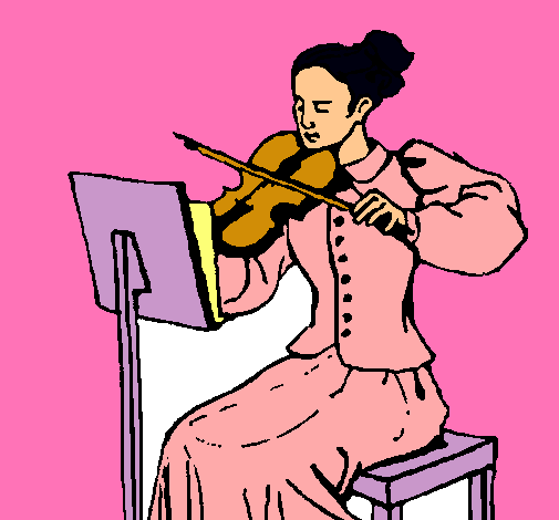 Dama violinista