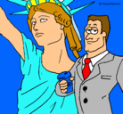 Dibujo Estados Unidos de América pintado por dehannah