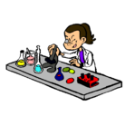 Dibujo Técnico de laboratorio pintado por zulita