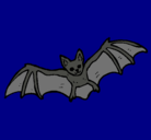 Dibujo Murciélago volando pintado por abigail