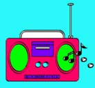 Dibujo Radio cassette 2 pintado por CARLADAYCEA