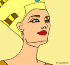 Dibujo Busto de Nefertiti pintado por BARS_2010