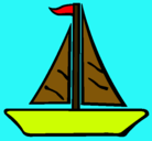 Dibujo Barco velero pintado por cuiiiii