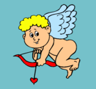 Dibujo Cupido pintado por alicia