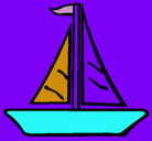 Dibujo Barco velero pintado por brillaniandersonbrillanib