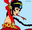 Dibujo Princesa china pintado por MARI
