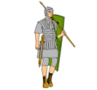 Dibujo Soldado romano pintado por ronald