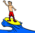 Dibujo Surfista pintado por walterk-po