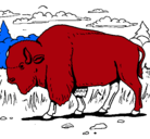 Dibujo Búfalo  pintado por saskeysakura